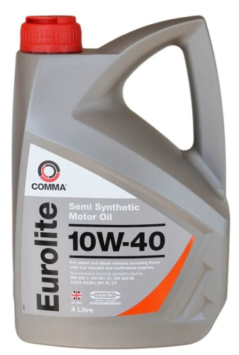 Масло моторное COMMA EUROLITE SAE 10W40 4L (№EUL4L)