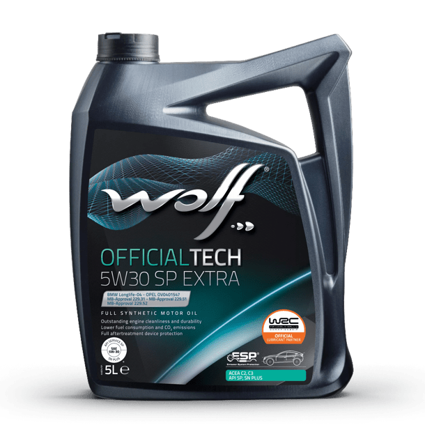 Масло моторное WOLF OFFICIALTECH SAE 5W30 SP EXTRA 4L (1049359)