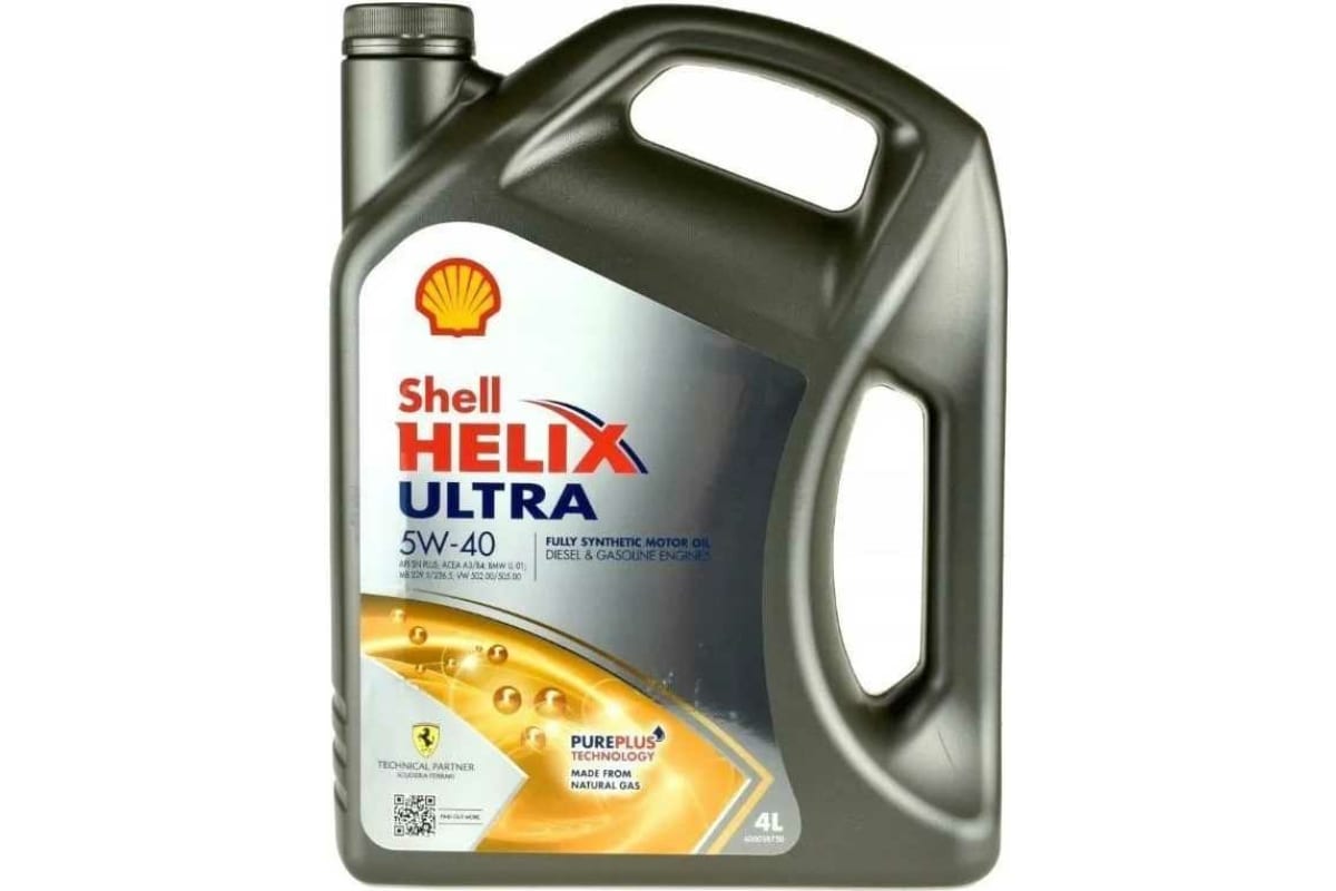 Shell Helix Ultra 5w-40, 4 л. Shell Ultra 5w40. Shell 550052838.