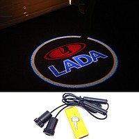 Silverstar/LADA G3-032/Светодиодная проекция логотипа в низ двери, 2шт/