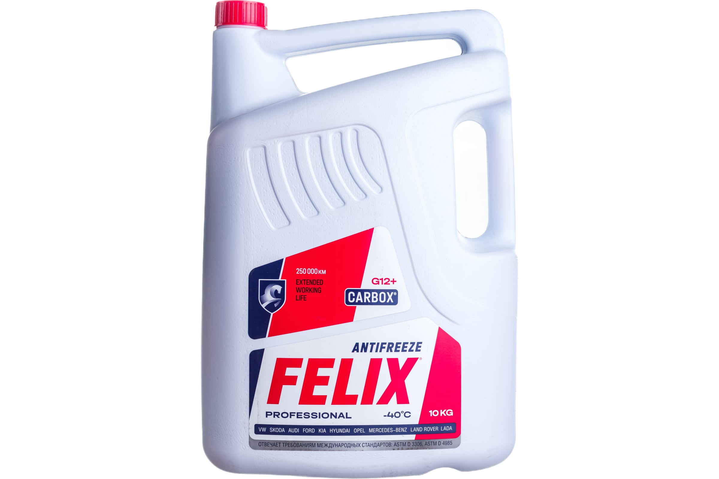 Антифриз FELIX Carbox ТС-40 G12+ 10L красный (№430206020)