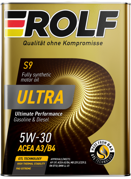 Масло моторное ROLF Ultra SAE 5W30 SP 1L (№323103)