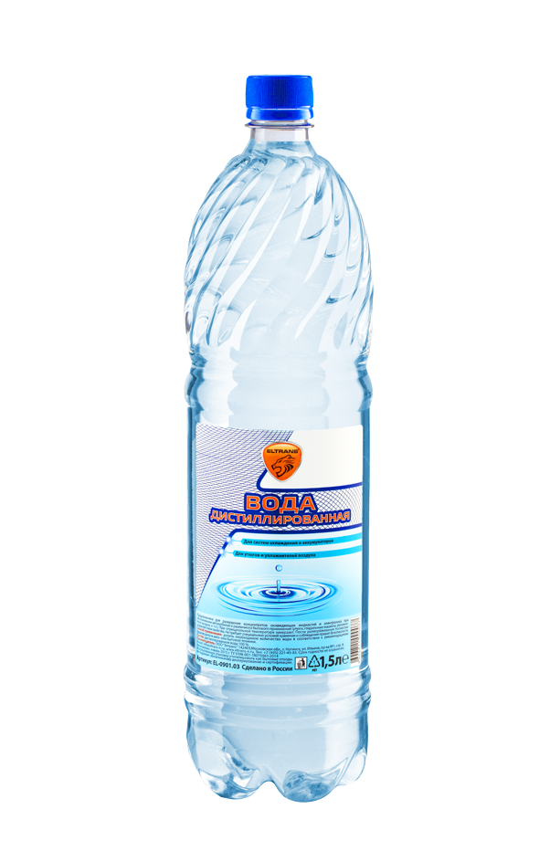 Вода дистиллированная Элтранс 1,5L (№EL-0901.03)