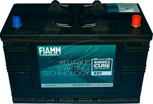 АКБ 6СТ-110о/п (120)"Fiamm" Energy CUBE конус,(850A)
