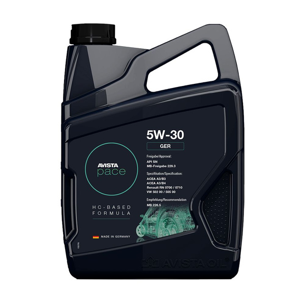 Масло моторное AVISTA pace GER SAE 5W30 5L