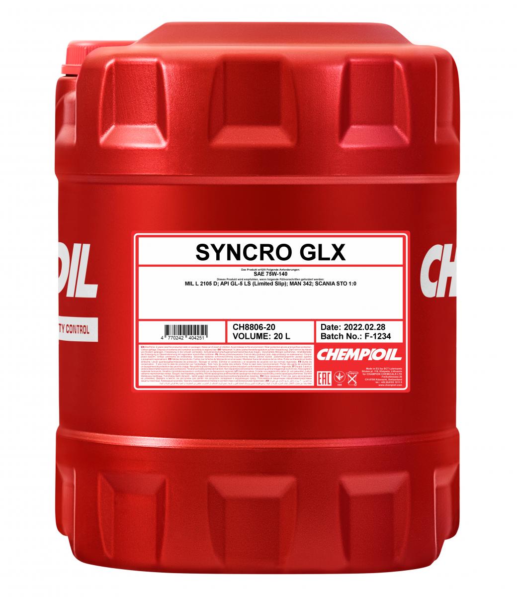 Масло трансмиссионное CHEMPIOIL GLX SAE 75W140 20L (№S1497)
