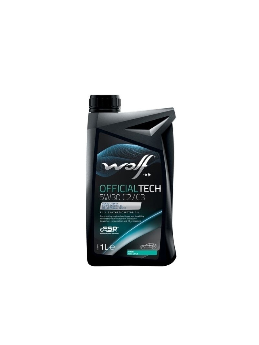 Масло моторное WOLF OFFICIALTECH SAE 5W30 C2/C3 1L (№8332371)