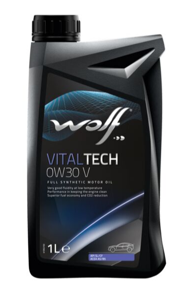 Масло моторное WOLF VITALTECH SAE 0W30 V 1L (8324062)
