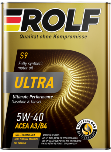 Масло моторное ROLF Ultra SAE 5W40 SP 1L (№323104)