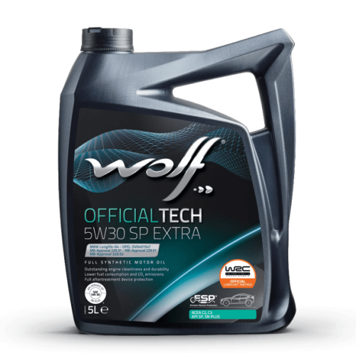 Масло моторное WOLF OFFICIALTECH SAE 5W30 SP EXTRA 4L (1049359)