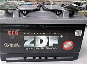 АКБ 6СТ-74о/п  ZDF  (низкий) EFB START/STOP 710А (75)