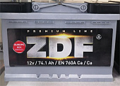 АКБ 6СТ-74п/п  ZDF Premium (760A)(75)