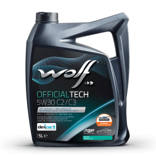 Масло моторное WOLF OFFICIALTECH SAE 5W30 C2/C3 5L (№8332579)