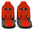 Чехлы на сид. AUTOPROFI COMFORT  COM-1105H BK/RD, чёрн./красный, размер М