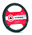 Оплётка  руля AUTOPROFI (M) AP-1040 кожа, черный